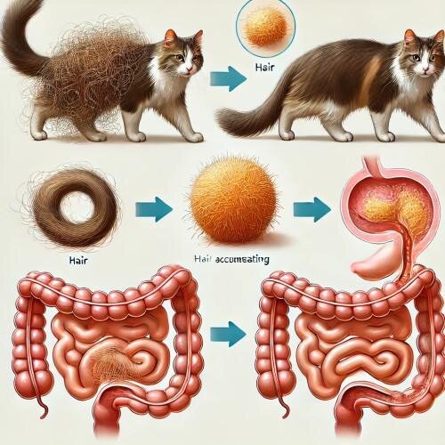 Boule de poils chat, Solution naturelle ! Résultat immédiat !