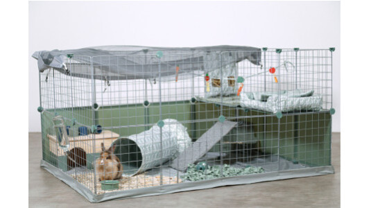 Comment nettoyer l'enclos modulable de mon lapin ?