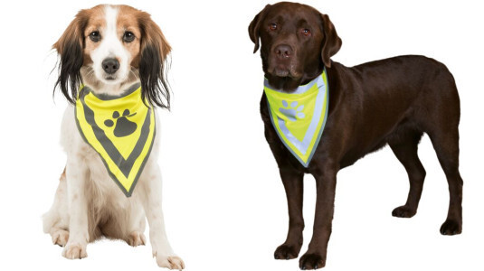 Bandana jaune fluo pour chien