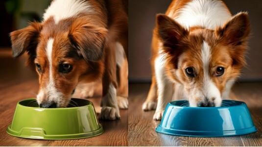 Gamelle en plastique pour chien : petite, moyenne, grande ou double