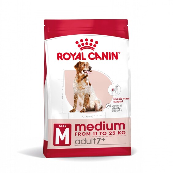 ROYAL CANIN Croquettes Medium Adult 7+ 15 kg
