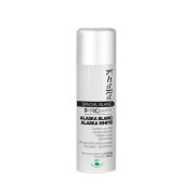 Shampoing sec chien poil blanc, poudre blanche Alaska