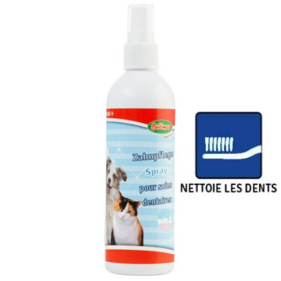 Spray dentifrice pour soins dentaires chat et chien Bubimex