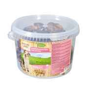 Seau de chips de porc naturelles pour chien Bubimex