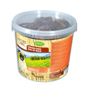 Friandise pour chien au mou de bœuf séché en seau Bubimex