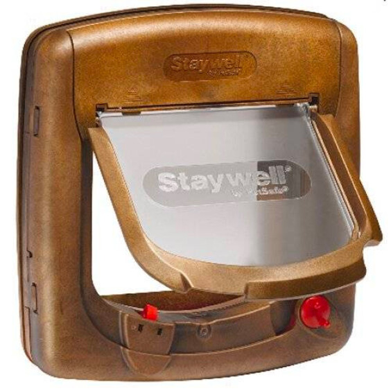 Chatière de luxe magnétique brun 4 positions PetSafe