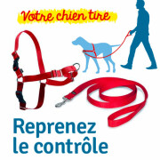 Harnais pour chien qui tire :  Easy Walk rouge