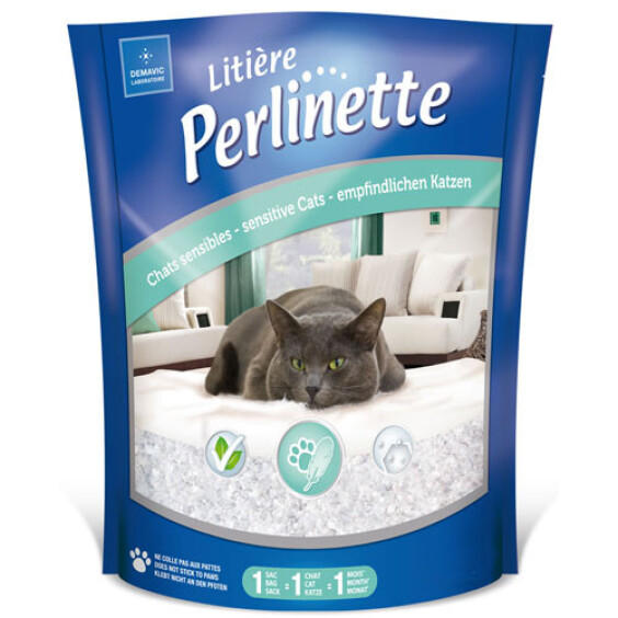 Perlinette Litière pour chat sensible