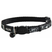 Collier anti étranglement SilkCat noir pour chat