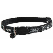 Collier anti-étranglement noir pour chat