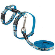 Meilleur Harnais et laisse ReflectoCat bleu pour chaton et chat