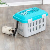 Cage de transport chat et chien gris bleu