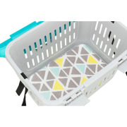 Cage de transport chat et chien gris bleu