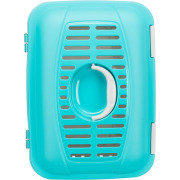 Cage de transport chat et chien gris bleu