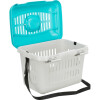Cage de transport chat et chien gris bleu