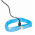 Collier USB lumineux bleu poils longs