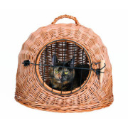 Panier igloo osier avec grillage taille M