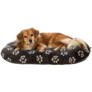 Coussin déhoussable ovale pour chien taupe