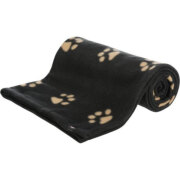 Couverture Barney noir beige