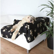 Couverture Barney noir beige