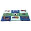 Couverture PatchWork bleu 80 cm