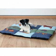 Couverture PatchWork bleu 80 cm