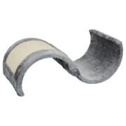 Tapis griffoir chat forme vague Wavy gris