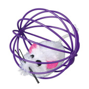 Jouet souris avec balle en métal