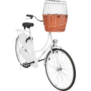Panier vélo chien osier naturel