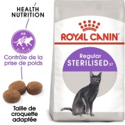 ROYAL CANIN Sterilised 37 Croquettes chat stérilisé (1 à 7 ans)
