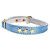 Collier cuir Étoiles bleu anti étranglement