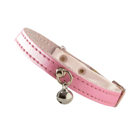 Collier rose irisé pour chat