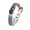 Collier chat irisé bleu