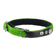 Collier avec adresse personnalisé Lost vert