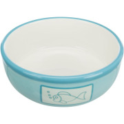 Gamelle pour poisson chat bleue