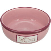 Gamelle poisson chat - Bol rose