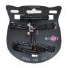 Kit harnais et laisse pour chat noir anti-fugue