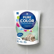 Litière Perlinette Pure Color verte