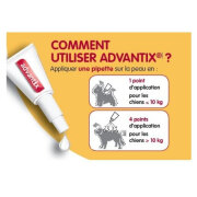 Pipette anti puce Advantix chien moyen