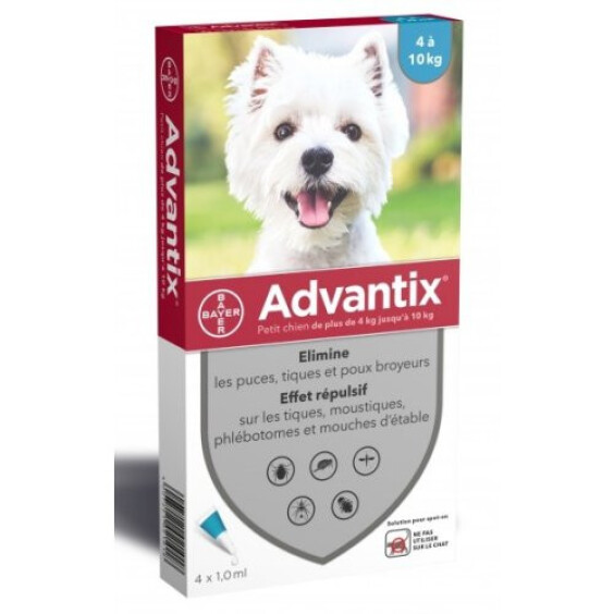 Pipette anti puce pour petit chien