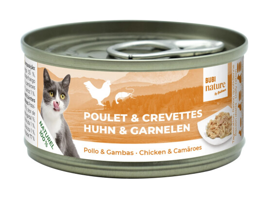 Pâtée Bubi Nature Poulet & Crevettes pour chat Bubimex