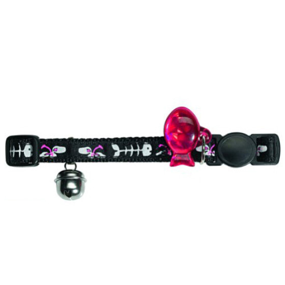 Collier Fish noir pour chat