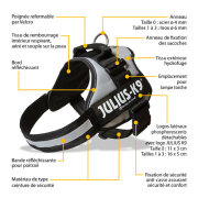 Harnais Julius-K9 Power gris