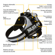 Harnais Julius-K9 Power gris