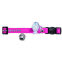Collier chat Strass Modern Art fushia Hunter