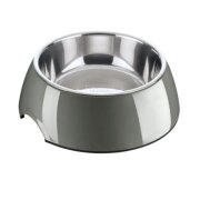 Gamelle ronde mélaminé design grise