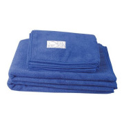 Serviette de toilettage en microfibre bleue