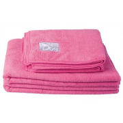 Serviette de toilettage microfibre rose