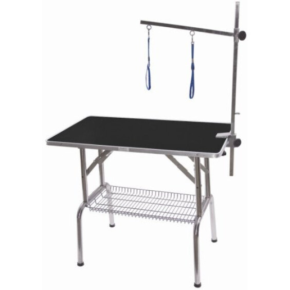 Table de toilettage pliante potence simple