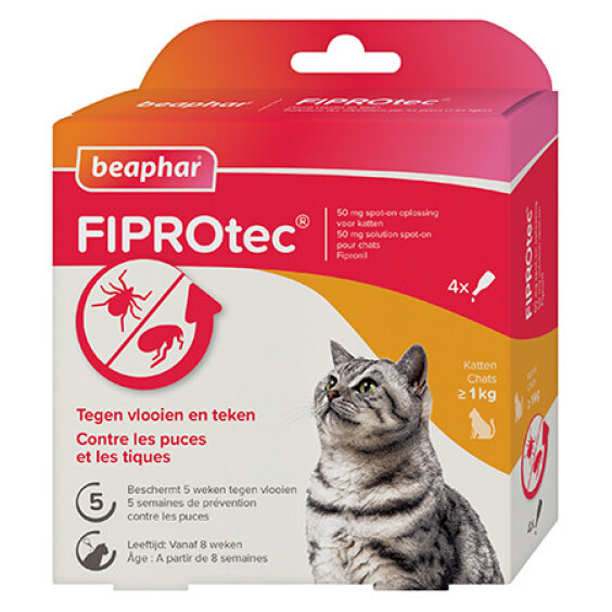 Pipette anti-tique et anti-puce Fiprotec chat Beaphar